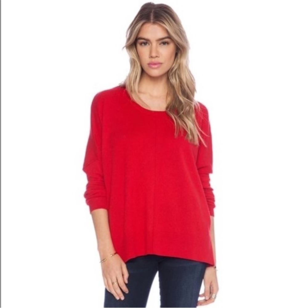 Joie Narcisse‎ Raised Seam Wool Cashmere Blend Sweater